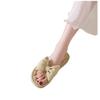 Soft-bottomed flat-bottomed slippers 2025 new non-slip skirt seaside beach bow fairy drag outside