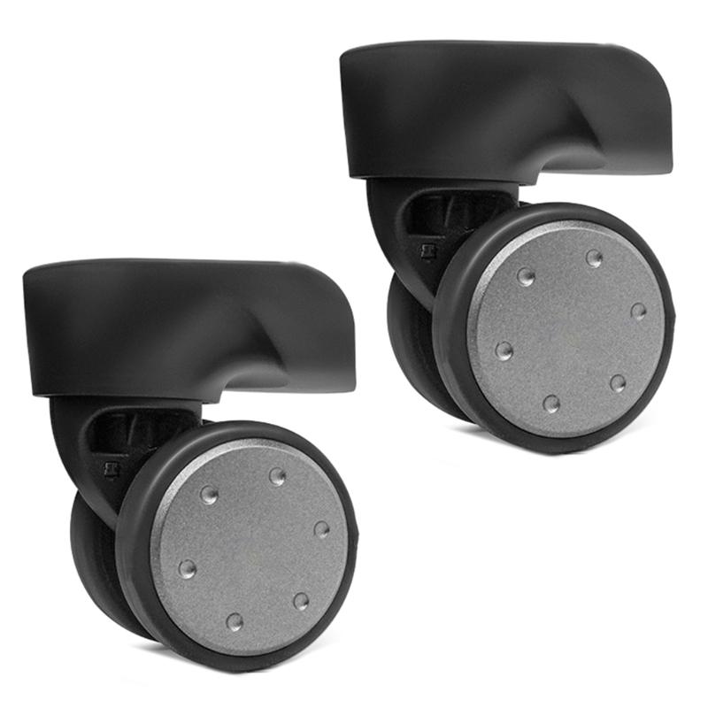 2Pcs Trolley Casters Replacement Heavy Duty Roller Wheel for Luggage Box Suitcase 360 Degree Swivel Kit SilentWheel