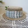 French Retro Japanese Woven Hollow Straw Top Hat Women'S Summer Small Brim Short Brim Panama Flat Top Straw Hat Foreign Trade