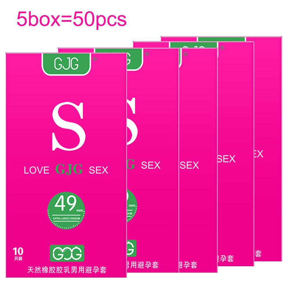 Prezervativ mic ultra-subțire de 49 mm Sex în siguranță Super neted, transparent, prezervativ natural din latex, produs sexual pentru adulți