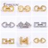 Luxury Fastener Connector Clasps 18K Gold Plated Inlaid Zircon End Beads Fastener Lock Accessories,DIY Jewellery Making Supplies