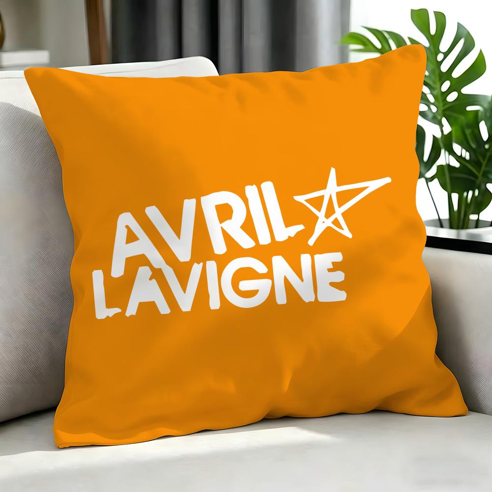 Singer - Avril Lavigne Cushion Cover Cushion Cover Set 4Pcs 50X50 45X45 40X40 Pillowcase Decorative Sofa Home Decor