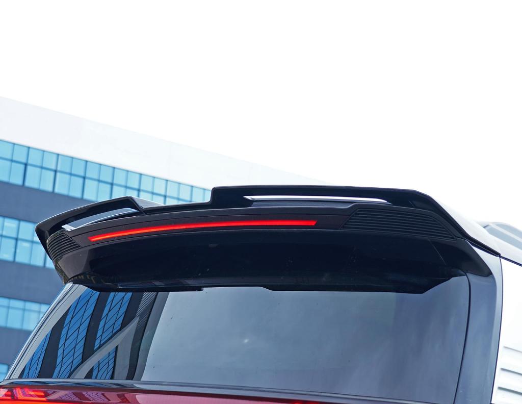 2022 BYD Denza D9 MC Style Small Body Kit: Front Splitter, Lip, Rear Spoiler, Lip, Side Skirt, Roof Spoiler.