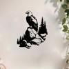 Eagle Metal Wall Art, Mural Statue, Weather Resistant Outdoor Decor, Garden Fence Hanging, Wildlife Lover Gift for Christmas New Year