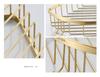 Minimalist Brushed Gold Towel Rack - 304 Stainless Steel Bathroom Hardware Hanger