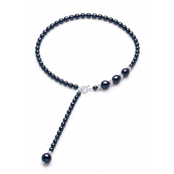 Collier - PEARLS & COLORS - Pearls & Colors - Argent 925 - Perles d'eau douce 4-5 mm - Cristal PRECIOSA