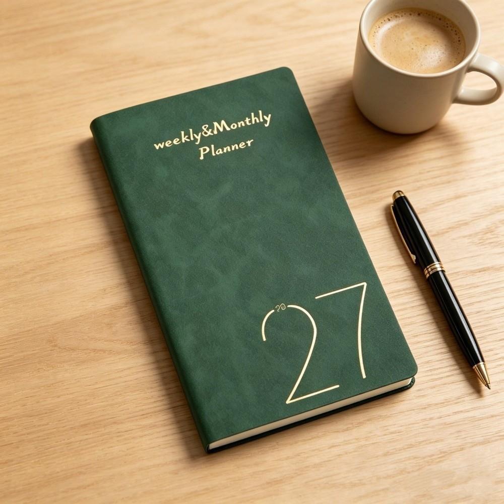 Daily Planning 2027 A6 Planner Notebook Portable Daily Planner New PU Notebook  School Supplies