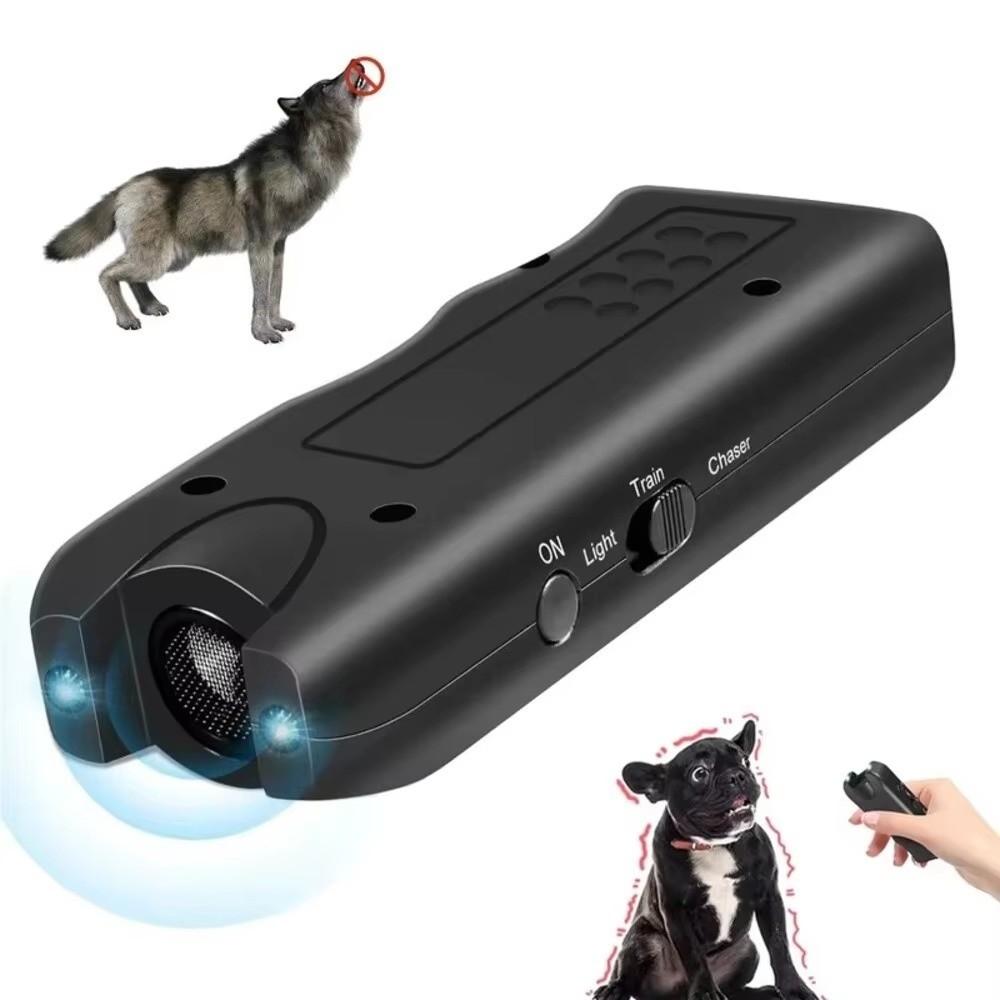 LED Light Electronic Dog Repeller 3 in1 Dog Bark Deterrent Ultrasonic Dog Repeller Pet Training