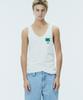 NOHANT Palm Tree Sleeveless White