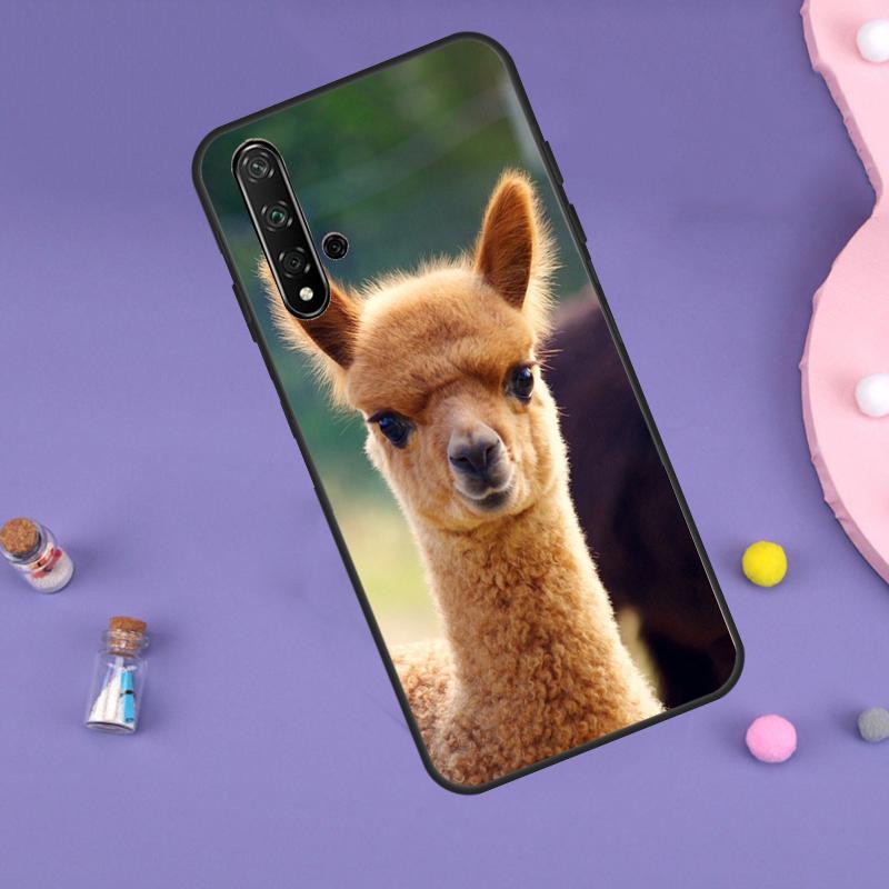 Cute Alpaca Donkey Case For Huawei Nova Y70 Y60 Y61 Y90 Y91 5T 9 10 SE 3i 8i 11i 11 Pro P20 P40 P30 Lite Cover
