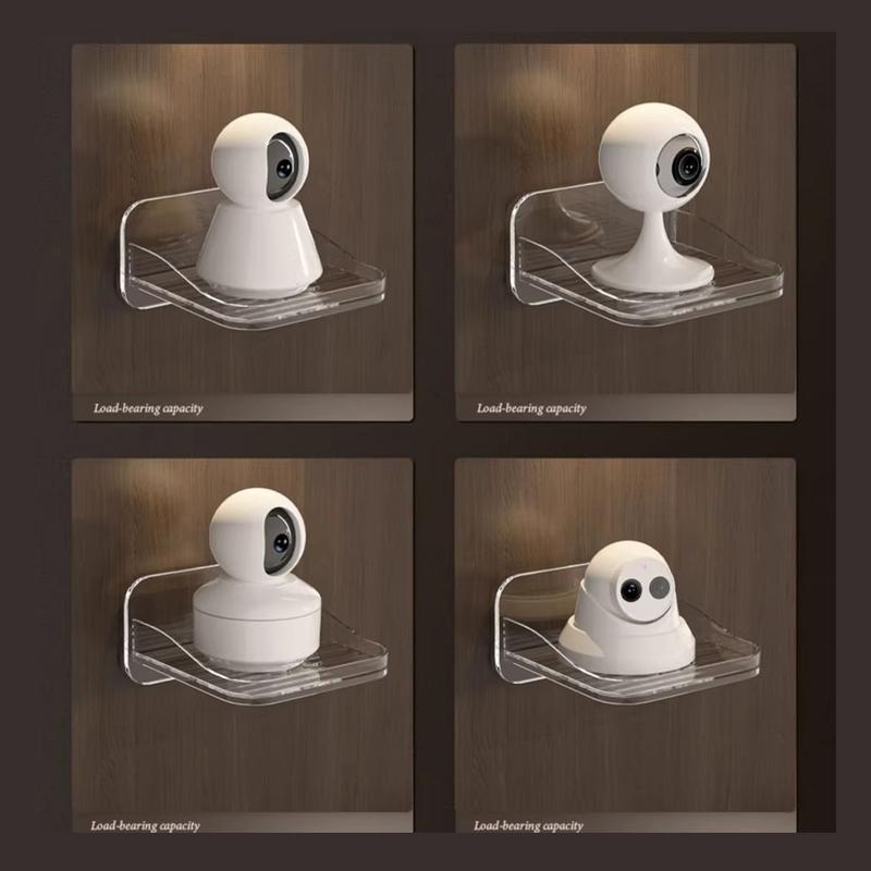 Camera Holder Shelf Floating Holder Bracket Wall Mounted Camera Holder Shelf Security Storage Stand Clear Wall Shelf For Monitor