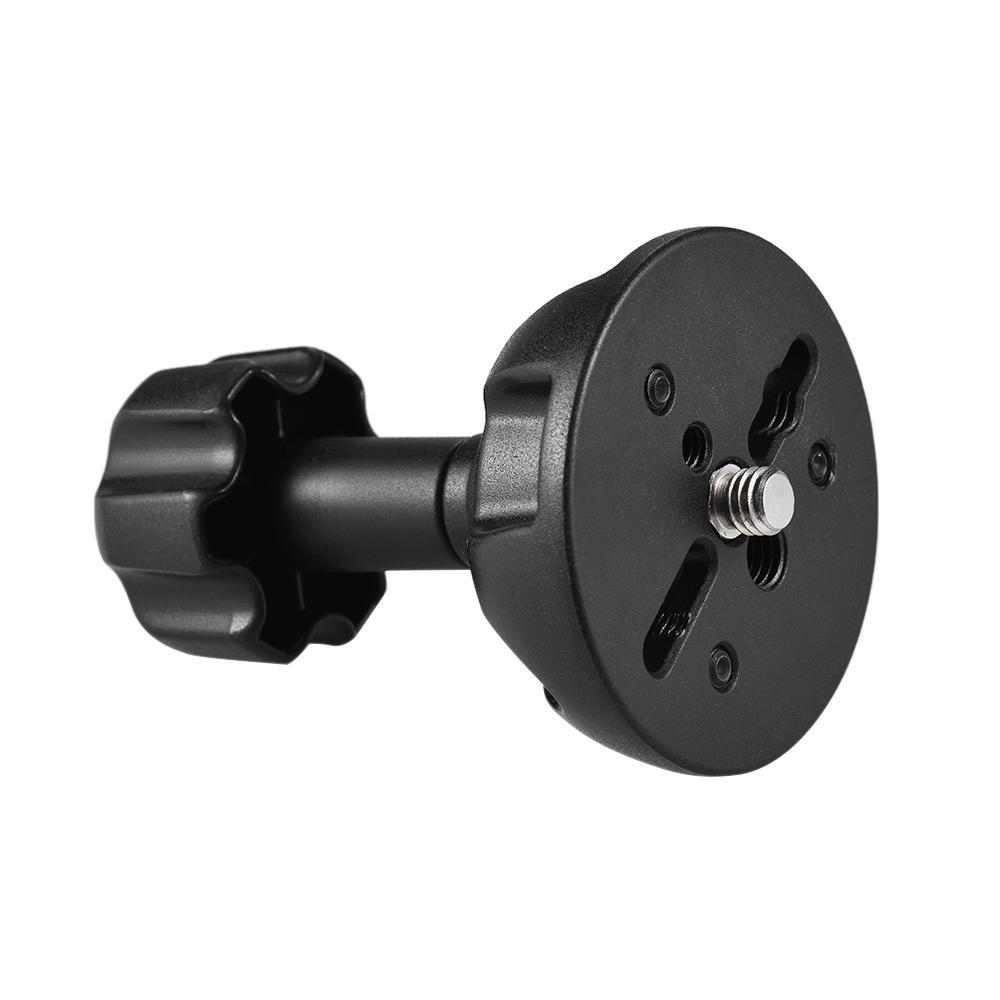 75mm Half Ball Flat To Bowl Adapter with 1 4  and 3 8  Screws for Fluid Head Tripod DSLR Rig Camera