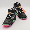 DO6290-001 Off-White Nike Air Force 1 Mid Black Clear Pink Orange Green (Men's)