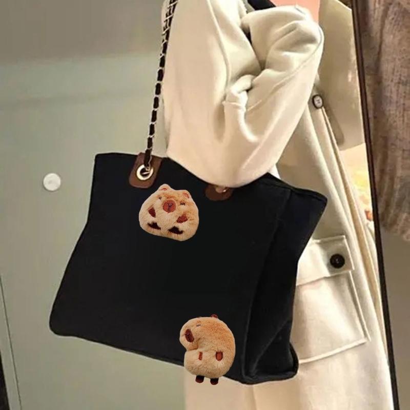 Adorable Capybara Toy Brooches Soft and Comfortable Pin Perfect for Craft Lovers