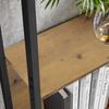 Regał Metalowy Stojący Artisan-Czarny Duży Pojemny Szeroki Na Książki Loft