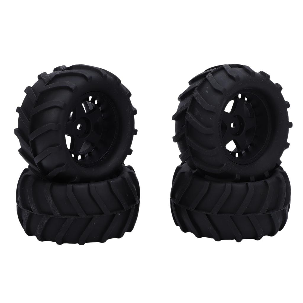 4Pcs RC Car Tires 80mm Wheels for 1 14 1 16 RC Truck with Paddles for Snow Sand Rubber Plastic