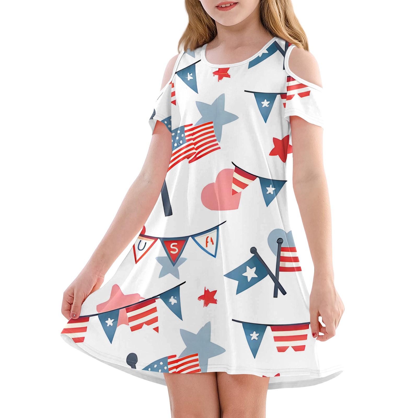 

Платье А-силуэта для девочек - летнее повседневное платье без рукавов для малышей 140