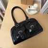 New Autumn and Winter Large Capacity Korean Ins Retro Bowling Handbag Shoulder Bag Fashionable Commuter Armpit Bag