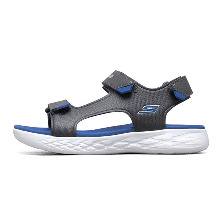 Skechers On-The-Go 600 Sport Casual Sandals Kids Sandals Gray Blue 400054L-CCBL 28.5
