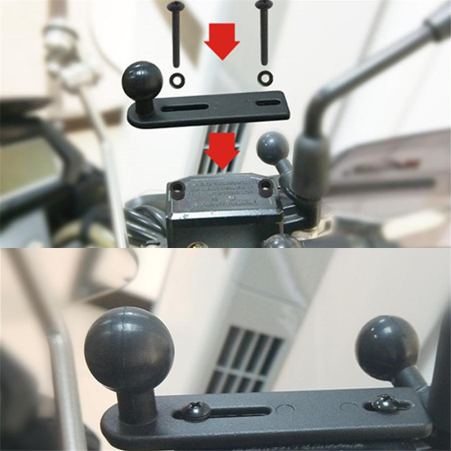 Nová základna nádržky brzdové/spojkové kapaliny motocyklu Držák pro GPS kameru/telefon