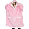 Comemore Oversized Hoodie Blanket with Sleeves Sweatshirt Plaid Winter Fleece Hoody Pajamas for Women Female Autumn Home Wear