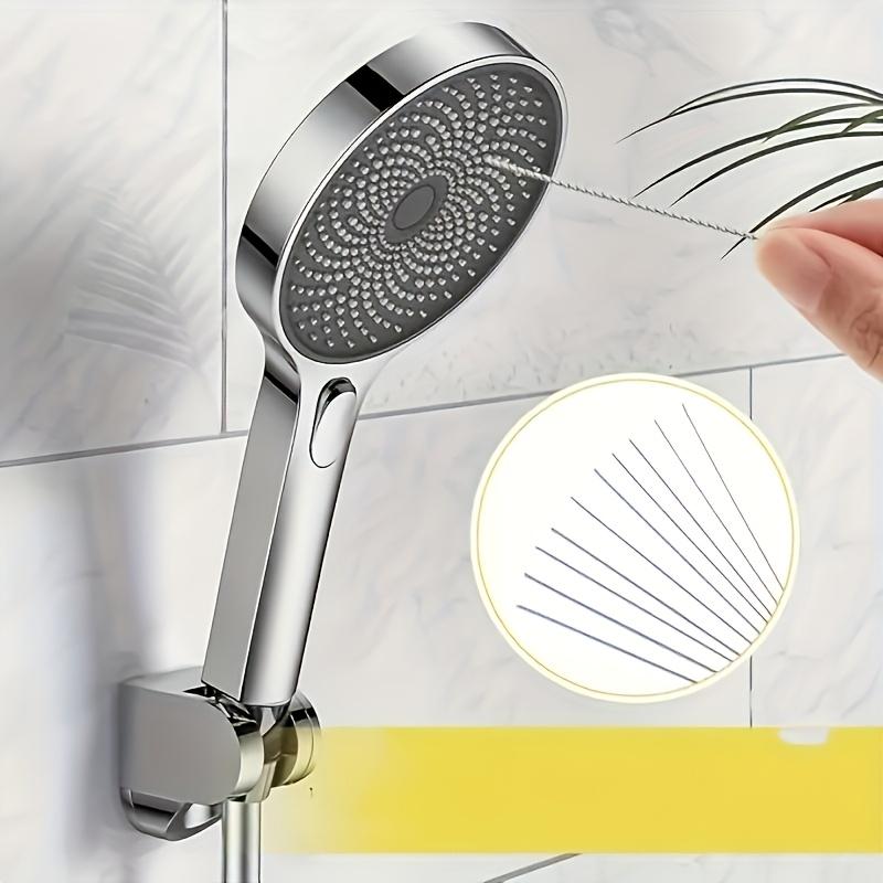 1 Box Portable Shower Head Hole Cleaning Brush, Mini Nozzle Unclogging Tool, Reusable Deep Cleaning Needle Brush for Bathroom Kitchen Faucet