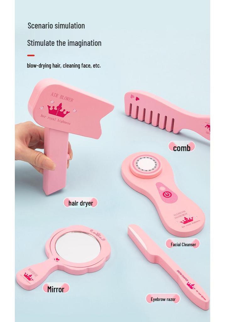 Kids' Makeup Bag Set: Role-Play Dressing Table Toy for Girls Ages 4-6