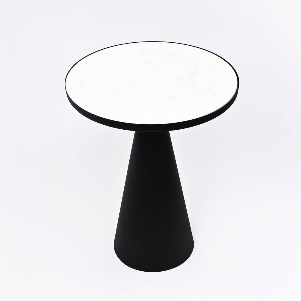 Round Cone Marble Side Table