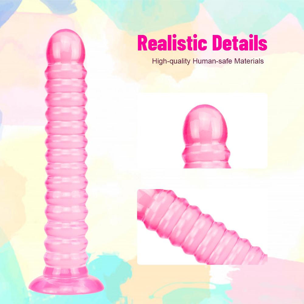 7 Styles Jelly Anal Dildo with Suction Cup Huge Realistic Dildos Sex Toy for Women Men Big Butt Plug Fake Dick for Erotic Play