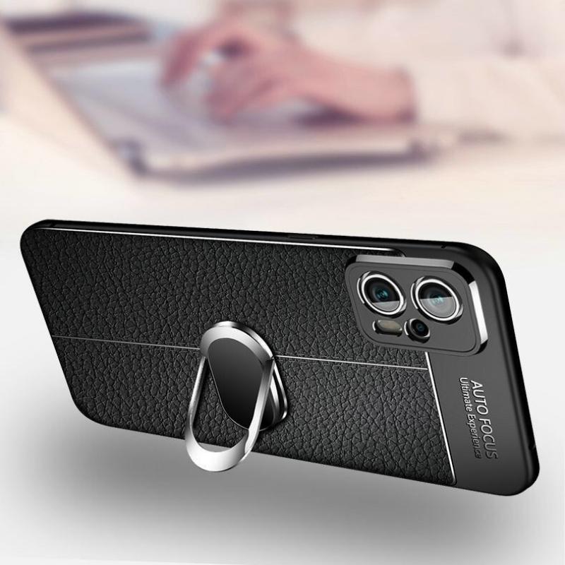 Magnetic Case For Xiaomi Poco F5 Pro X5 X4 GT Holder Ring Phone Back Cover Luxury TPU Soft Silicone Protection Shockproof Bumper