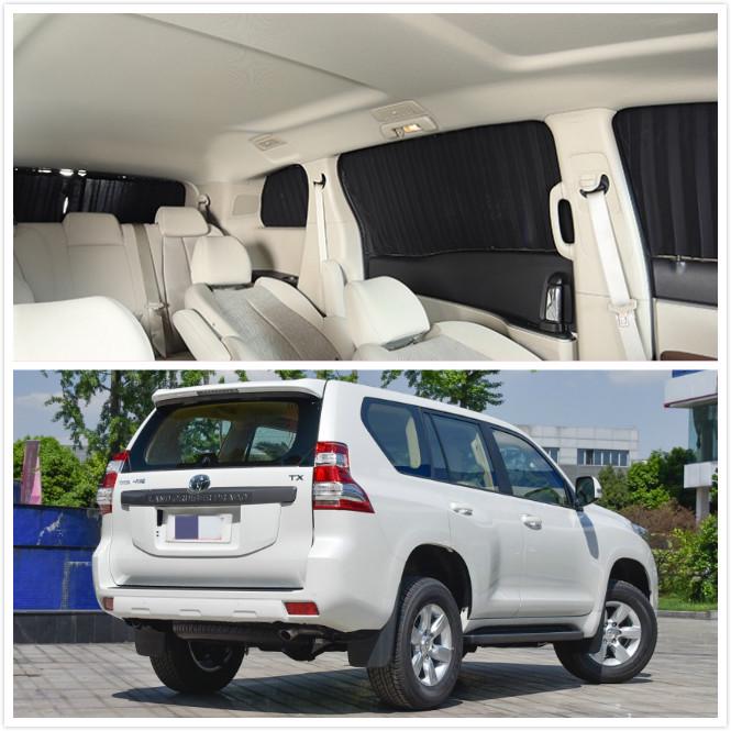 Toyota Prado 2700 Doppelschienen Sonnenschutzvorhänge zur Wärmeisolierung und Beschattung