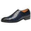 Business Men's Shoes Stone Pattern Casual Leather Shoes Breathable Comfortable Shoes