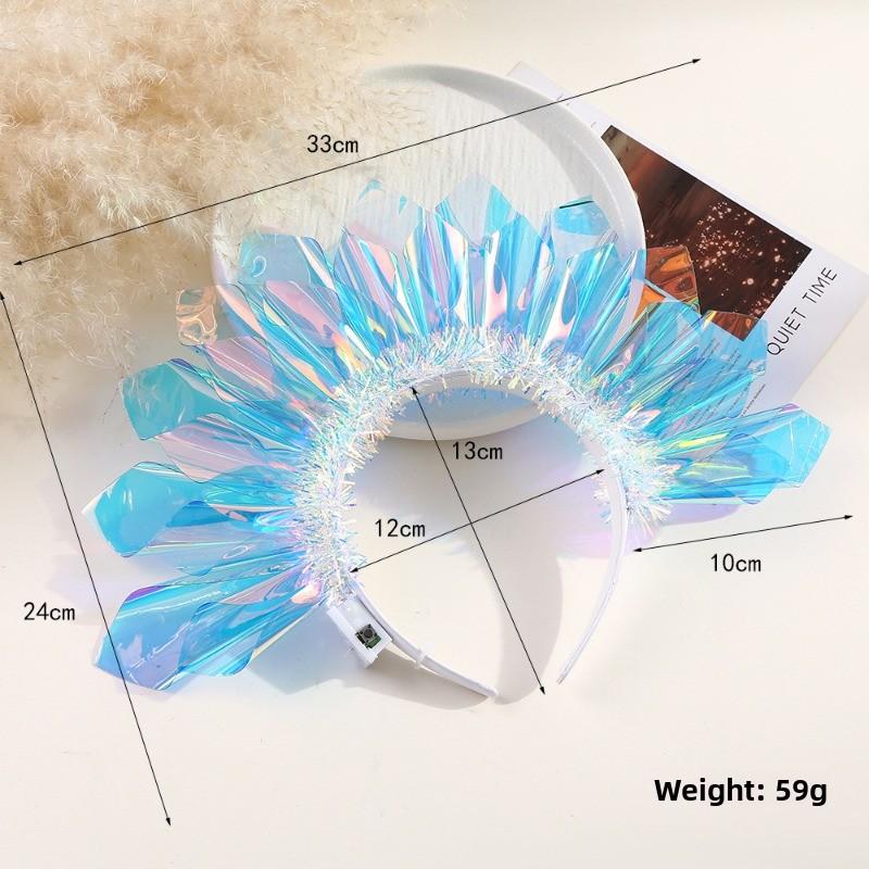 

Creative Light-Up Headbands for Kids - Colorful Glowing Hair Hoop, Perfect for Halloween & Parties, Instantly Light Up the Fun
