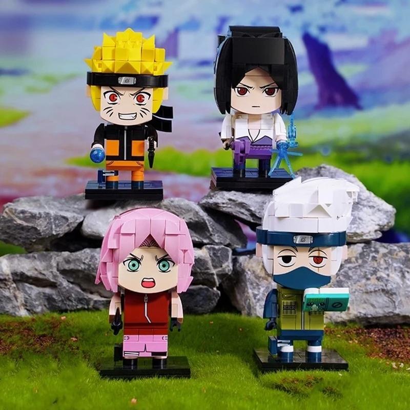 Keeppley Naruto Building Blocks Kakashi Haruno Sakura Sasuke Assembled Model Toys Children's Birthday Gifts Anime Peripherals
