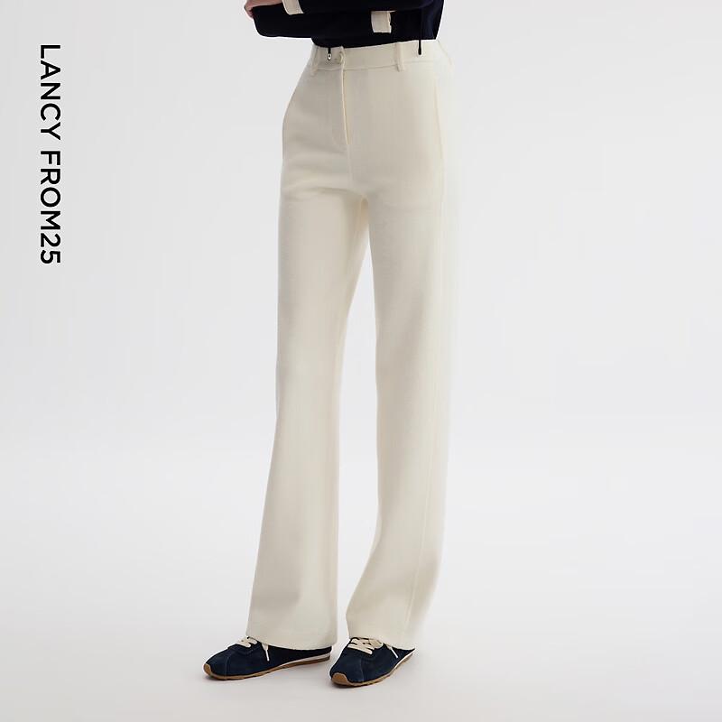 Langzi Women's Straight-Leg Wool Blend Trousers