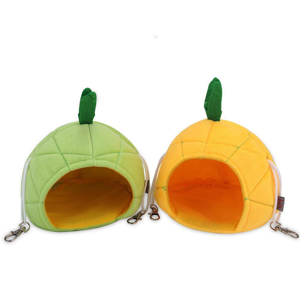 Cute Pet Fruit Nest Cartoon Fruit Pineapple Frog Cotton Nest Hanging Bed Hamster Hammock