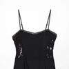 Women's French Lace V-Neck Camisole Dress - Slimming Summer A-line Skirt