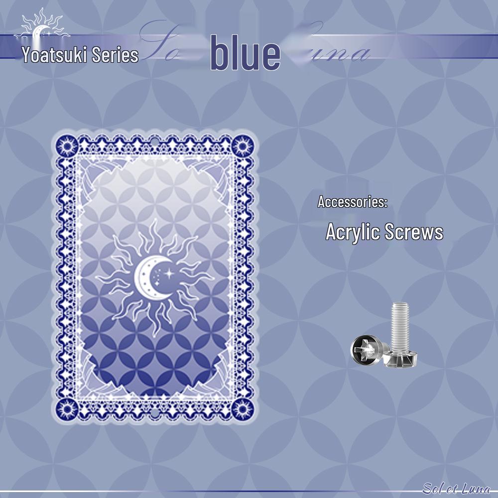 Yaoyue Series Acrylic Anime Card Display Frame with Colored Interlayer - Small Valley Beauty Storage Box