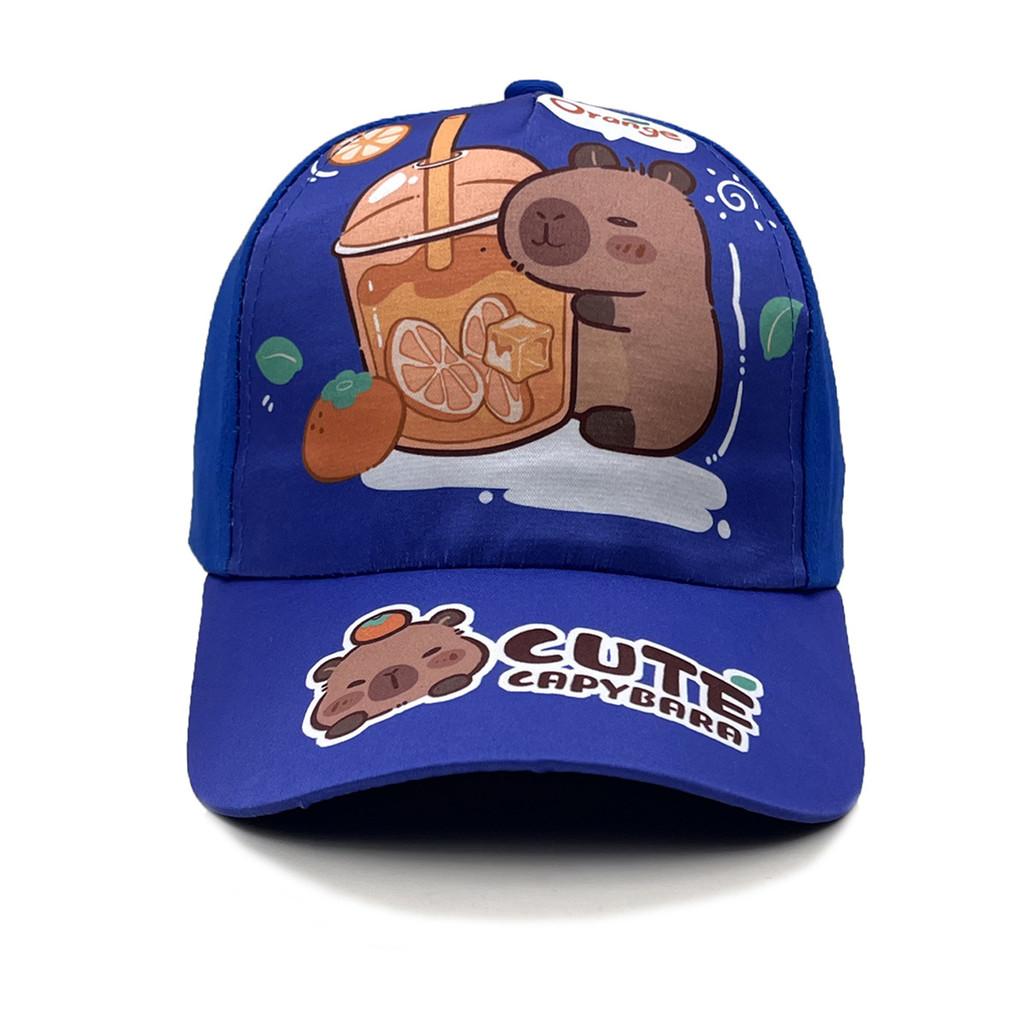 Capybara Children Baseball Hat With Sunshade Breathable Cotton For Outdoor