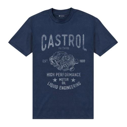 Castrol Unisex T-skjorte for motorolje for voksne