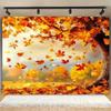 2D Flat Banner, 1 Piece Per Pack. Attractive Autumn Maple Leaf Photography Background and a Banner - Size 70.8X90.5 Incheszyc