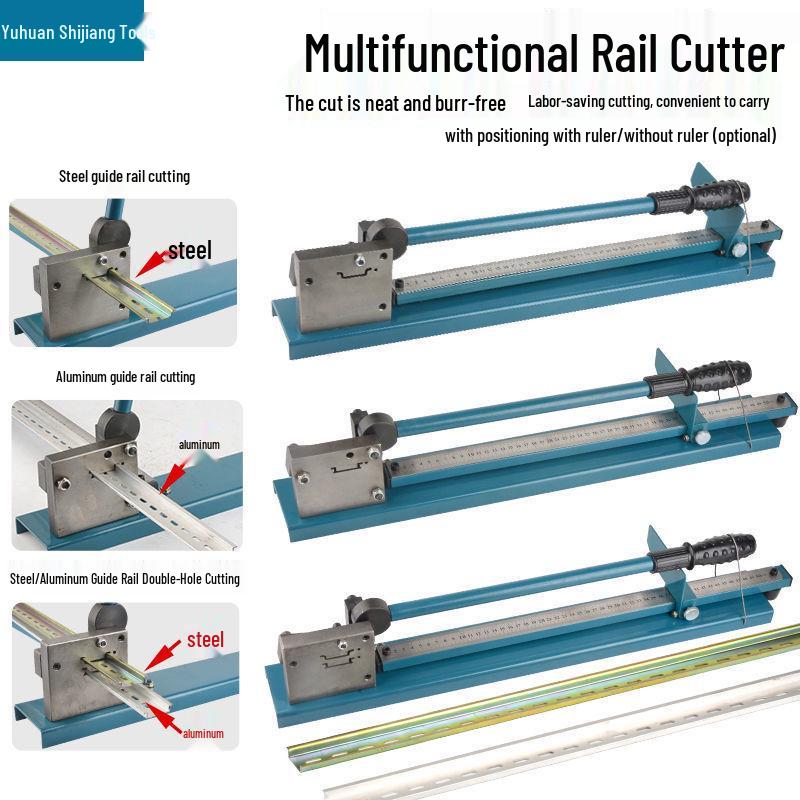 DC35 Führungsschienenschneider aus Aluminium und Stahl für Einzel-/Doppelloch- und PVC-Drahtrohrschnitte