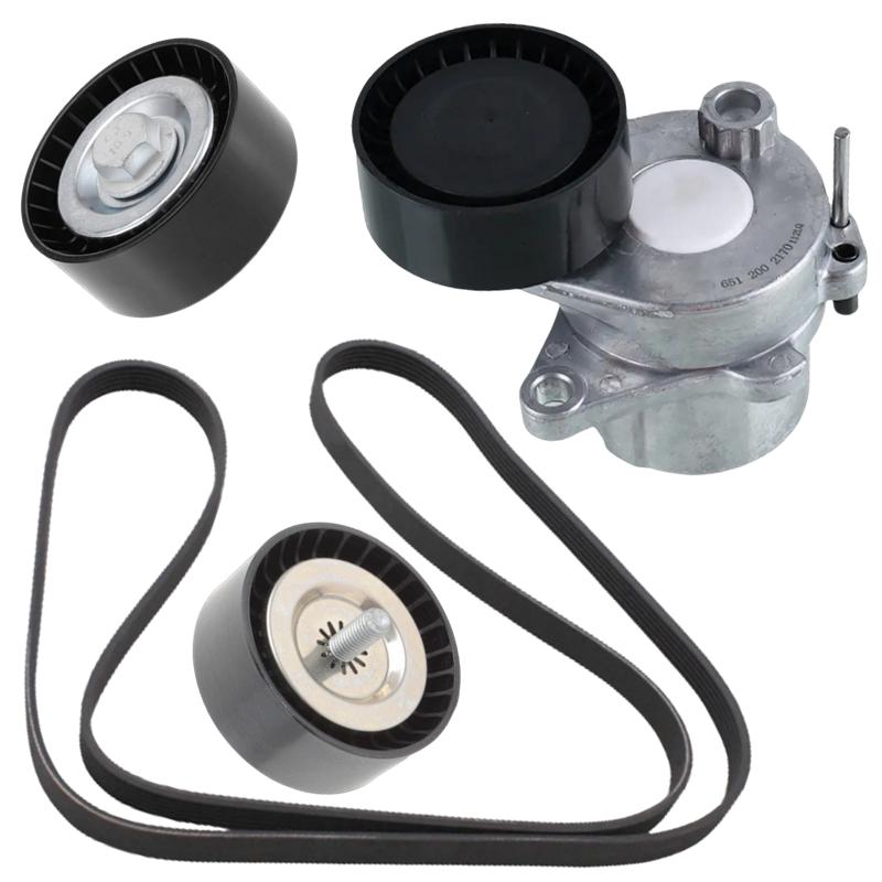 

Engine Belt Tensioner Kit For Mercedes Benz W204 X204 W218 W212 W207 W166 M651 6512002170 6512000270 6512000370 0029938996 1 SET