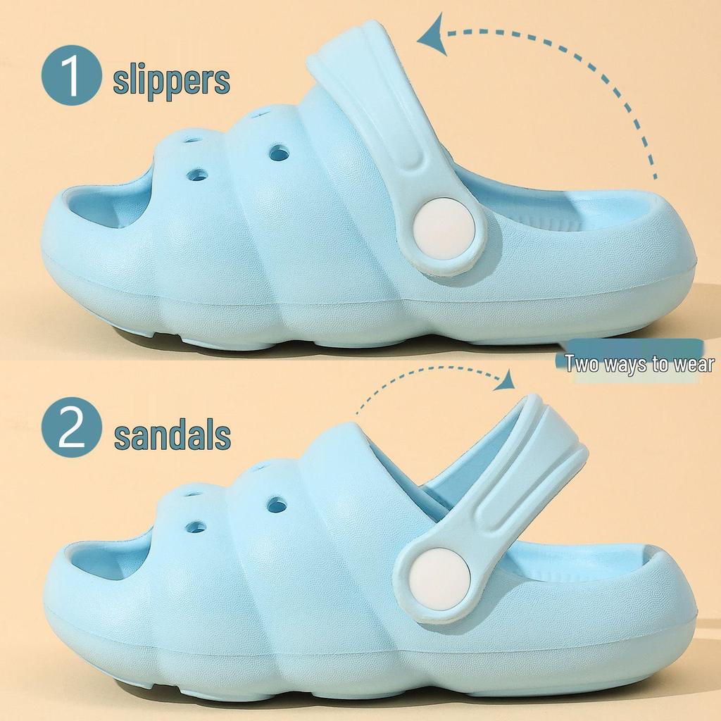 Kids' Soft Summer Indoor Slippers - Lightweight Crocs for Toddlers and Children