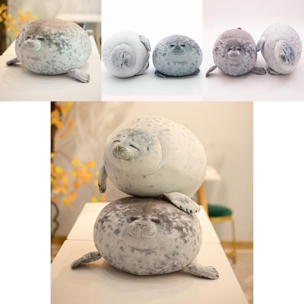 Large Chubby Blob Seal Plush Toy Animal Pillow Pet Soft And Cute Ocean Stuffed Doll Gift