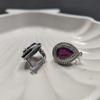 Silver Earrings with Natural Ruby 6.289ct (2182436)