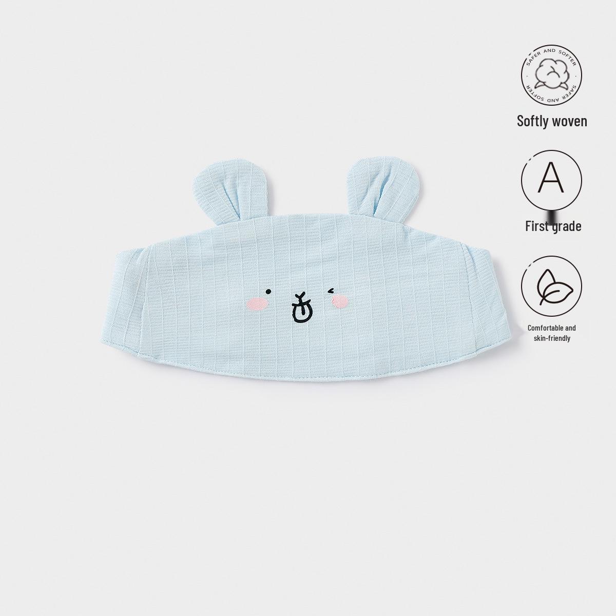 Newborn Summer Turban Cap for Babies, Thin Style Headband, 0-3 Months, Fontanelle Protection, 6-Pack Baby Hats 52 cm