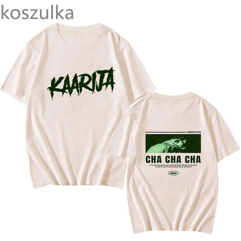 

Käärijä Cha Cha Cha Finland Eurovision 2023 Kaarija T Shirts Short Sleeved Fashion Simple Printing Tshirts Loose Summer Tops S