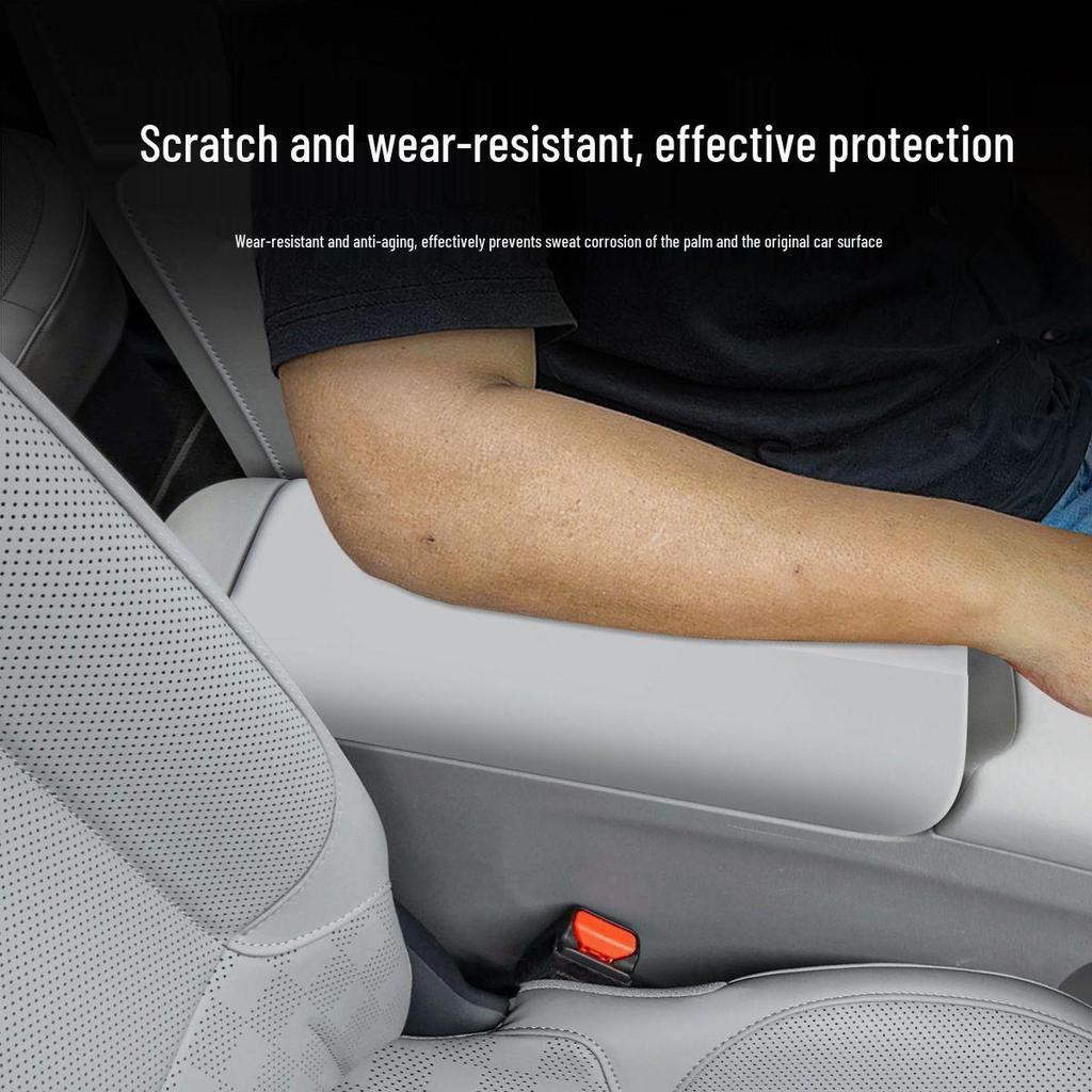 Compatible Silicone Armrest Box Cover for 26 Leapmotor A10 Models - Anti-scratch Leather Pad Accessory