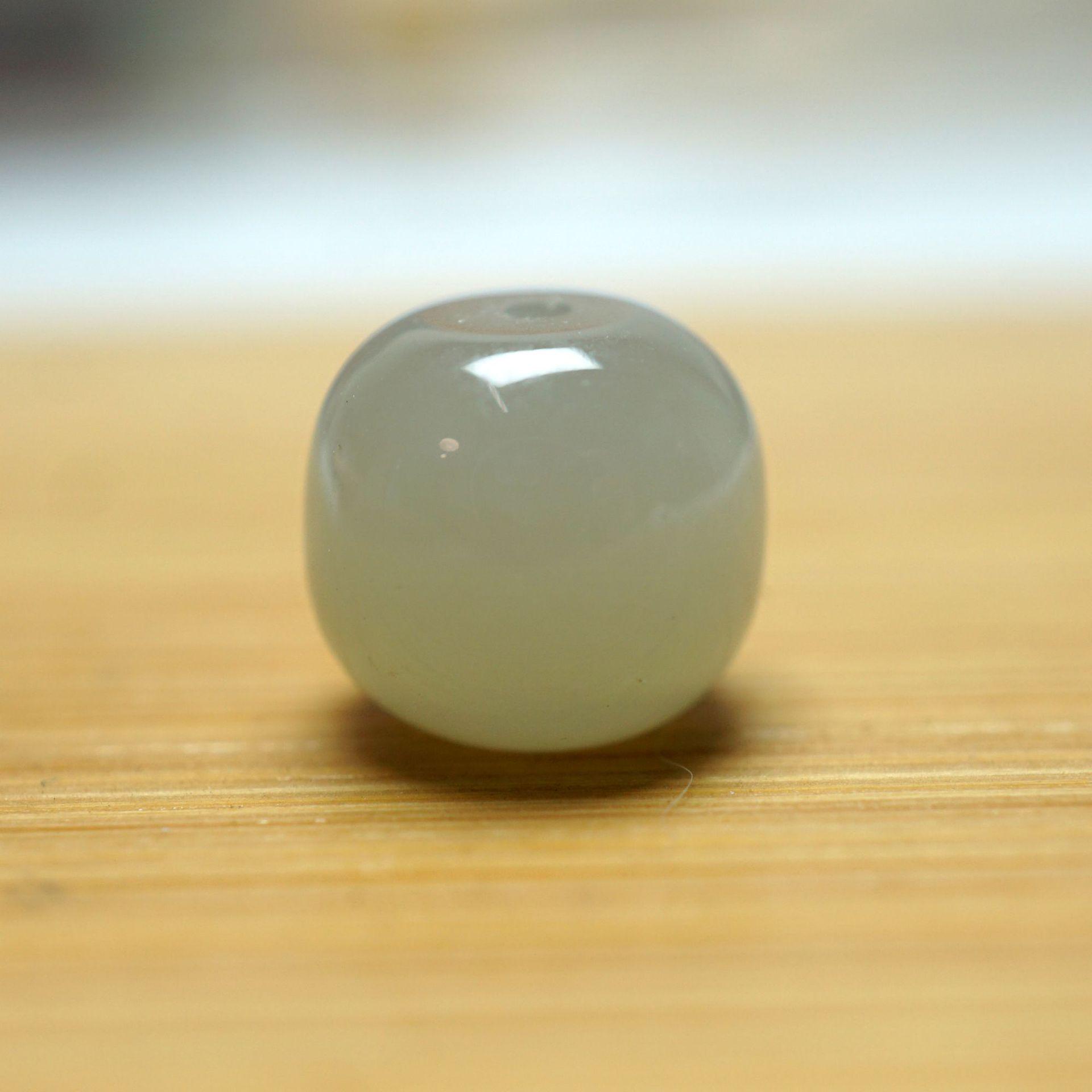 Hetian Jade Loose Beads for DIY Bracelets and Jewelry
